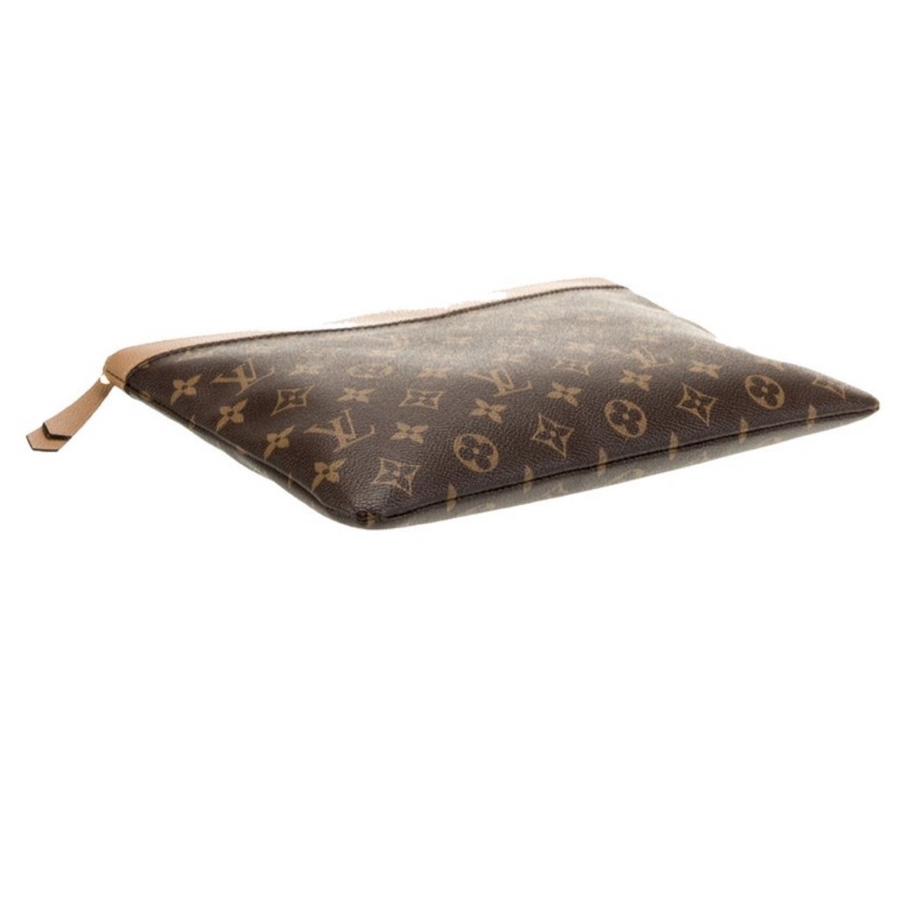 Louis Vuitton Brown and Tan Monogram Pouch - Picture 4 of 5